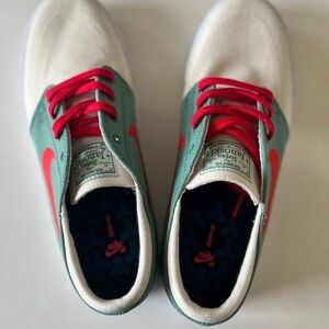 Nike Canvas Sneakers with Red and Green Accents